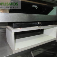 Ταμείο inox με ράφια