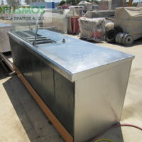 Ψυγείο σαλατών με πάγκο μεταχεισμένο 230cm