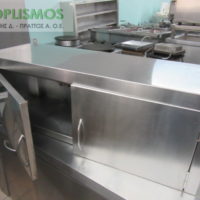 Ραφιέρα επιτοίχια κλειστή 1m