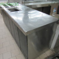 Ψυγείο σαλατών με πάγκο 230cm