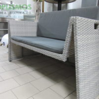 Γκρί καναπές διπλός