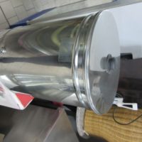 Δοχείο κυλινδρικό ανοξείδωτο