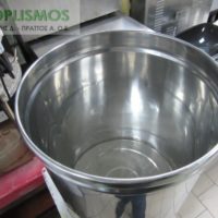 Δοχείο κυλινδρικό ανοξείδωτο