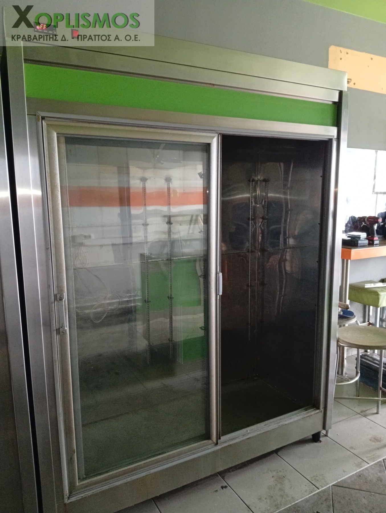 Ψυγείο Βιτρίνα Συντήρηση 1.70m (Συρόμενες Πόρτες)