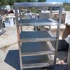 Μεταχειρισμένη Επαγγελματική Ανοξείδωτη Ραφιέρα 5 Ραφιών (80x60x147 cm)