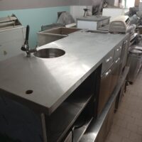 Μεταχειρισμένο Επαγγελματικό Πόστο Καφέ Ανοξείδωτο Ερμάριο (198x70x86 cm)