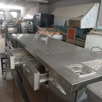Μεταχειρισμένο Επαγγελματικό Πόστο Καφέ Ανοξείδωτο Ερμάριο (198x70x86 cm)